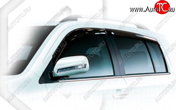 2 079 р. Дефлектора окон CA-Plastiс Geely MK Cross (2011-2016) (Classic полупрозрачный)  с доставкой в г. Воронеж