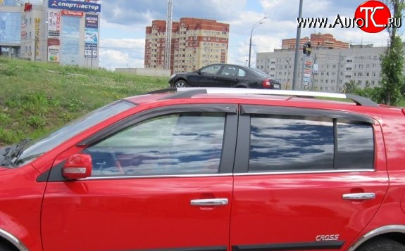 999 р. Комплект дефлекторов окон (ветровиков) 4 шт. Russtal Geely MK Cross (2011-2016)  с доставкой в г. Воронеж