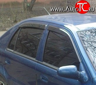 999 р. Комплект дефлекторов окон (ветровиков) 4 шт. Russtal Geely Otaka (2006-2009)  с доставкой в г. Воронеж