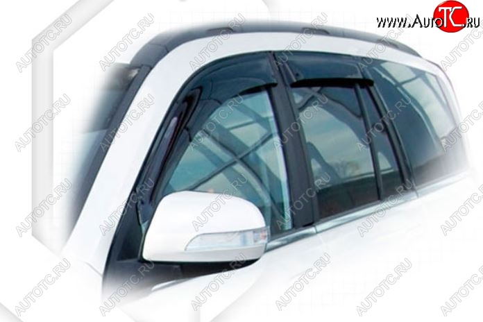 2 079 р. Дефлектора окон CA-Plastiс Great Wall Hover H3  рестайлинг (2014-2016) (Classic полупрозрачный, Без хром.молдинга, Крепление только на скотч)  с доставкой в г. Воронеж