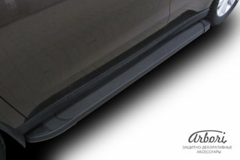 11 609 р. Порожки для ног Arbori Optima Black Haval H2 (2014-2021)  с доставкой в г. Воронеж. Увеличить фотографию 2