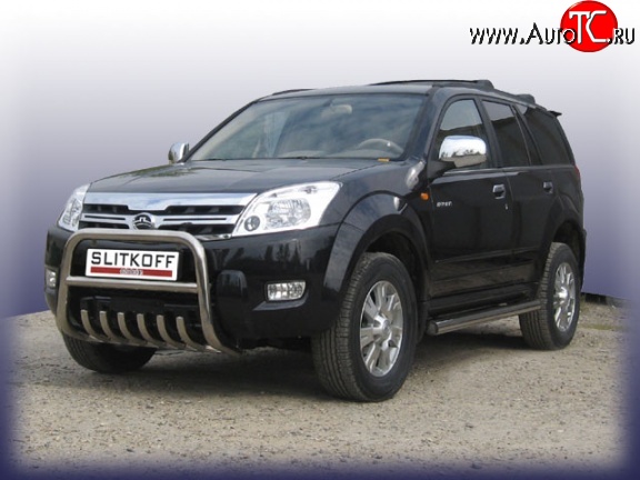 30 749 р. Усиленная защита переднего бампера с защитой картера Slitkoff  Great Wall Hover (2010-2014)  1-ый рестайлинг  с доставкой в г. Воронеж
