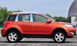 3 799 р. Накладки на центральные стойки дверей СТ Great Wall Hover M4 (2012-2016) (Неокрашенные)  с доставкой в г. Воронеж. Увеличить фотографию 2