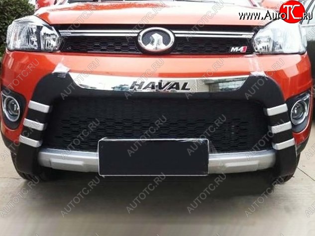 15 049 р. Накладка на передний бампер СТ Great Wall Hover M4 (2012-2016) (Неокрашенная)  с доставкой в г. Воронеж