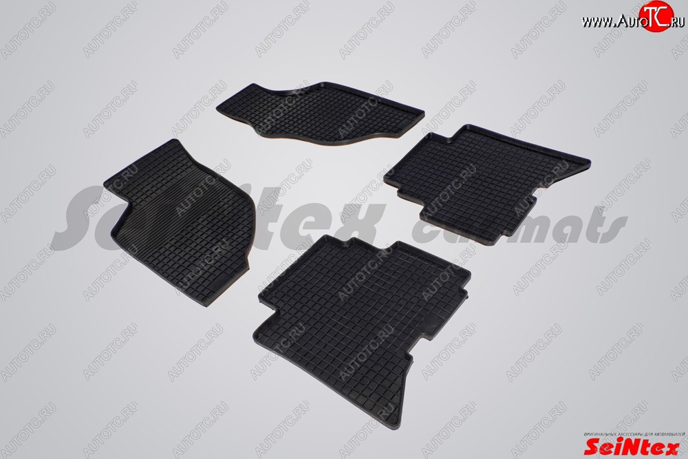 3 299 р. Износостойкие коврики в салон с рисунком Сетка SeiNtex Premium 4 шт. (резина) Great Wall Hover  дорестайлинг (2006-2010)  с доставкой в г. Воронеж