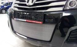 1 539 р. Сетка на бампер Russtal (хром) Great Wall Hover H3  дорестайлинг (2010-2014)  с доставкой в г. Воронеж. Увеличить фотографию 3