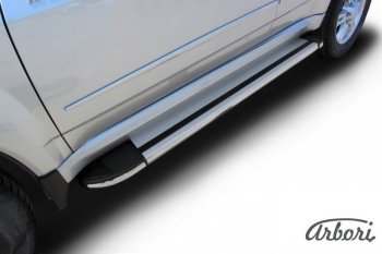 11 789 р. Порожки для ног Arbori Luxe Silver  Great Wall Hover H5 (2010-2017)  с доставкой в г. Воронеж. Увеличить фотографию 2