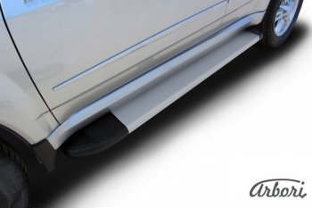 10 979 р. Порожки для ног Arbori Optima Silver  Great Wall Hover H5 (2010-2017)  с доставкой в г. Воронеж. Увеличить фотографию 2