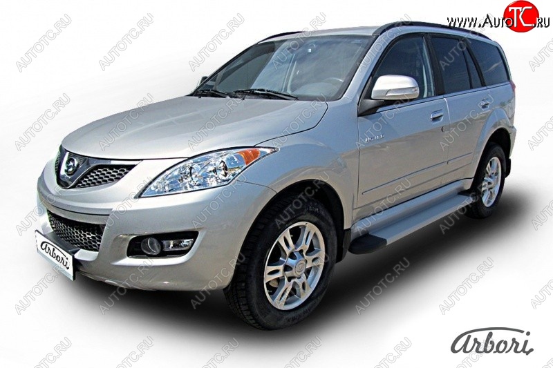 10 979 р. Порожки для ног Arbori Optima Silver  Great Wall Hover H5 (2010-2017)  с доставкой в г. Воронеж