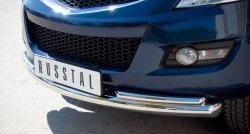 17 199 р. Защита переднего бампера (2 трубыØ76 и 42 мм, нержавейка) SLITKOFF  Great Wall Hover H5 (2010-2017)  с доставкой в г. Воронеж. Увеличить фотографию 3