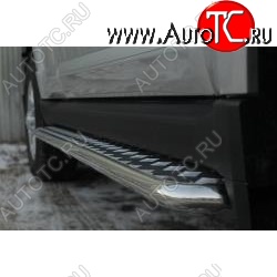 20 999 р. Широкая защита порогов с трубой диаметром 42 мм SLITKOFF v3 Great Wall Hover H5 (2010-2017)  с доставкой в г. Воронеж