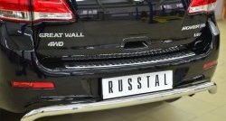 14 549 р. Одинарная защита заднего бампера из трубы диаметром 63 мм SLITKOFF  Great Wall Hover H6 (2012-2016)  с доставкой в г. Воронеж. Увеличить фотографию 2