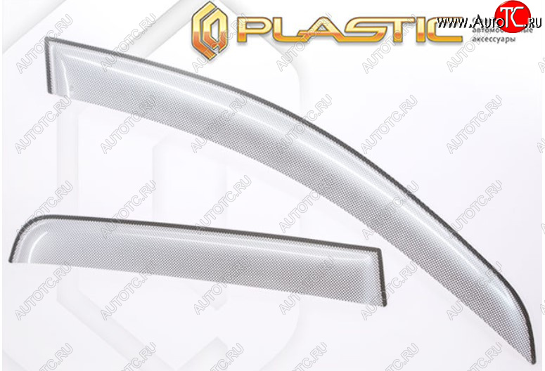 2 159 р. Дефлектора окон CA-Plastic  Great Wall Wingle 7 (2018-2023) пикап (серия Шелкография серебро, Без хром молдинга)  с доставкой в г. Воронеж