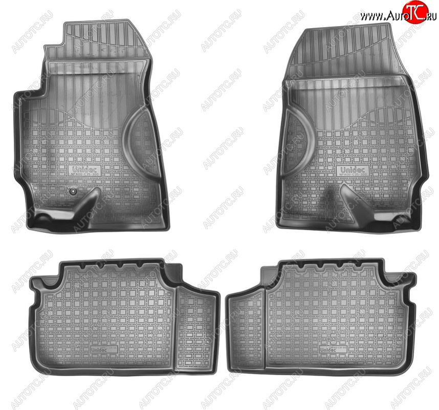 2 379 р. Комплект салонных ковриков Norplast Haima 7 S3 (2013-2016) (Цвет: черный)  с доставкой в г. Воронеж