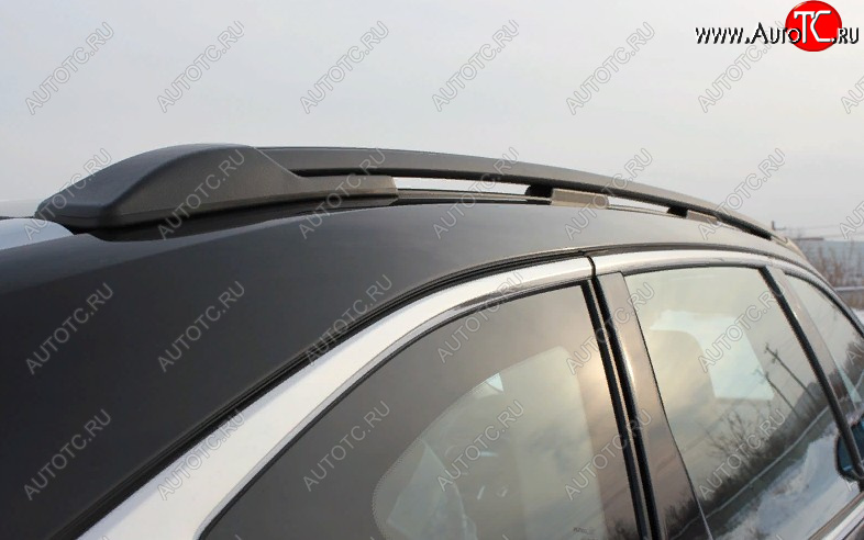 14 539 р. Рейлинги крыши АПС  Haval F7 (2018-2024)  дорестайлинг, рестайлинг (Черные, с серыми поперечинами АЭРО, L1300)  с доставкой в г. Воронеж