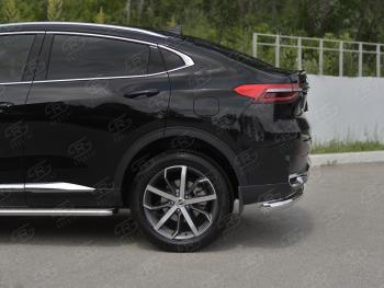 12 849 р. Защита заднего бампера (Ø63 мм, нержавейка) SLITKOFF Haval F7x дорестайлинг (2019-2022)  с доставкой в г. Воронеж. Увеличить фотографию 4