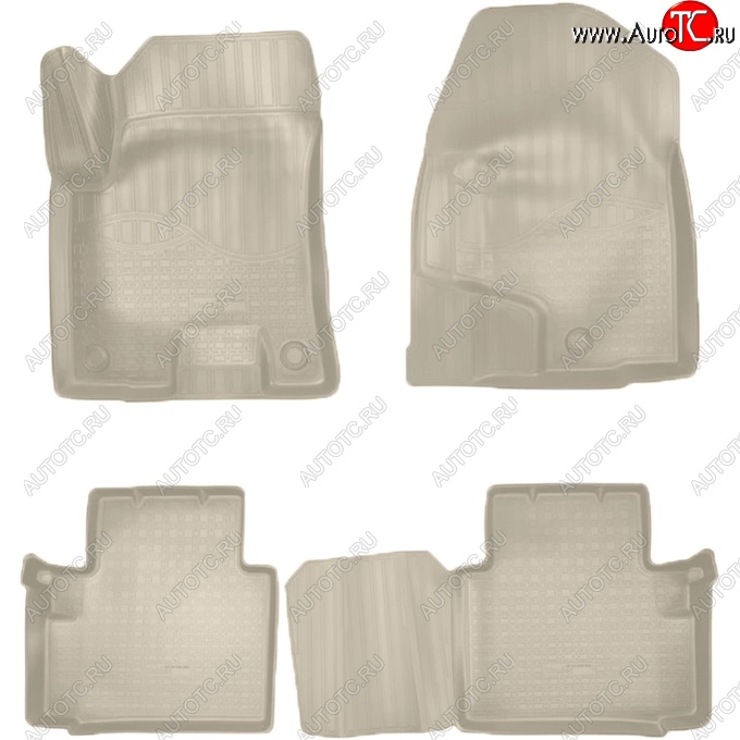 3 199 р. Коврики салонные Noplast (3D)  Haval H2 (2014-2021) (Бежевые)  с доставкой в г. Воронеж