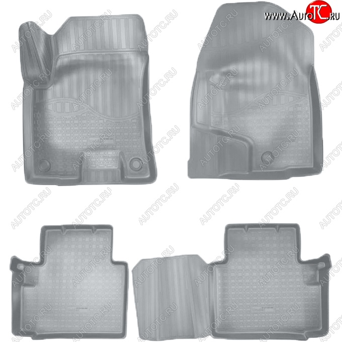 3 199 р. Коврики салонные Noplast (3D)  Haval H2 (2014-2021) (Серые)  с доставкой в г. Воронеж