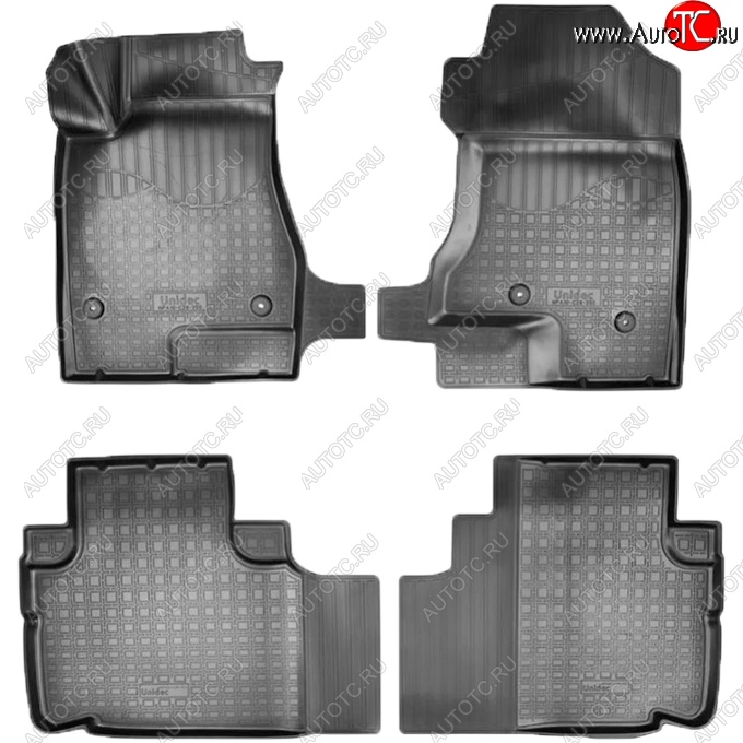 2 799 р. Коврики салонные Noplast (3D) Haval H6 (2013-2020) (Черные)  с доставкой в г. Воронеж