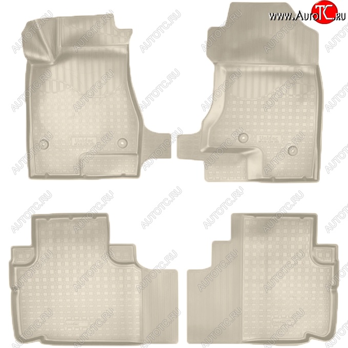 3 099 р. Коврики салонные Noplast (3D)  Haval H6 (2013-2020) (Бежевые)  с доставкой в г. Воронеж