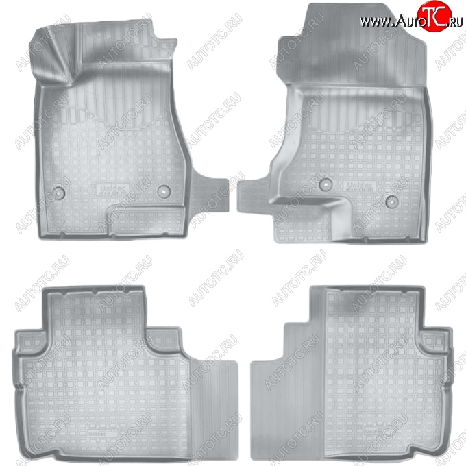 3 099 р. Коврики салонные Noplast (3D)  Haval H6 (2013-2020) (Серые)  с доставкой в г. Воронеж