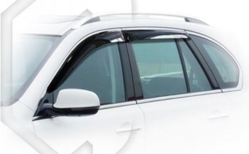 Дефлектор капота CA-Plastiс Haval H8 (2015-2017) (Classic полупрозрачный, Без хром.молдинга)