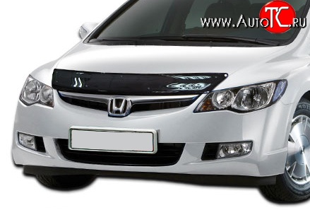 2 599 р. Дефлектор капота NovLine Honda Civic FD седан дорестайлинг (2005-2008)  с доставкой в г. Воронеж