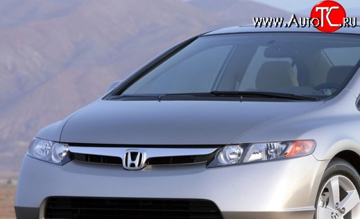 10 799 р. Пластиковый капот Standart Honda Civic FD седан дорестайлинг (2005-2008)  с доставкой в г. Воронеж