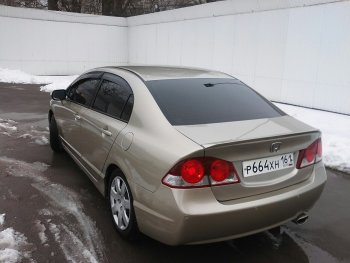 3 399 р. Лип спойлер АВТОКРАТ  Honda Civic  FD (2005-2011) седан дорестайлинг, седан рестайлинг (Неокрашенный)  с доставкой в г. Воронеж. Увеличить фотографию 1