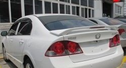 5 399 р. Спойлер M-VRS Honda Civic FD седан дорестайлинг (2005-2008) (Неокрашенный)  с доставкой в г. Воронеж. Увеличить фотографию 2