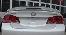 5 399 р. Спойлер M-VRS Honda Civic FD седан дорестайлинг (2005-2008) (Неокрашенный)  с доставкой в г. Воронеж. Увеличить фотографию 3