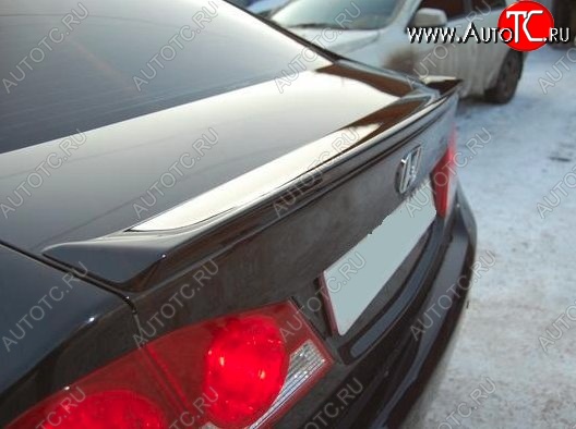 4 349 р. Лип спойлер Mugen-Style Honda Civic FD седан дорестайлинг (2005-2008) (Неокрашенный)  с доставкой в г. Воронеж