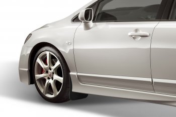 4 799 р. Брызговики передние Frosch Honda Civic FD седан дорестайлинг (2005-2008)  с доставкой в г. Воронеж. Увеличить фотографию 2