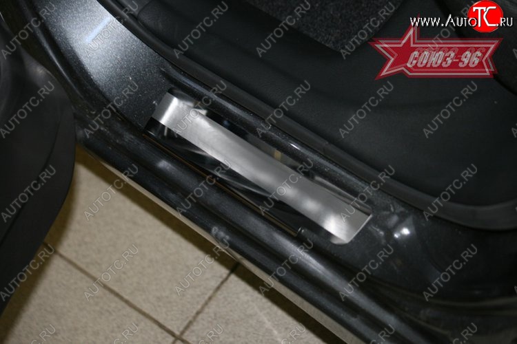2 249 р. Накладки на внутренние пороги Souz-96 Honda Civic FD седан дорестайлинг (2005-2008)  с доставкой в г. Воронеж