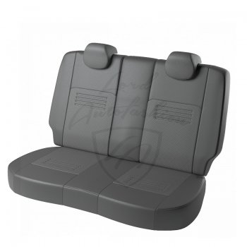 6 799 р. Чехлы для сидений (Elegance) Lord Autofashion Турин (экокожа)  Honda Civic  FD (2005-2011) седан дорестайлинг, седан рестайлинг (Серый, вставка серая)  с доставкой в г. Воронеж. Увеличить фотографию 3