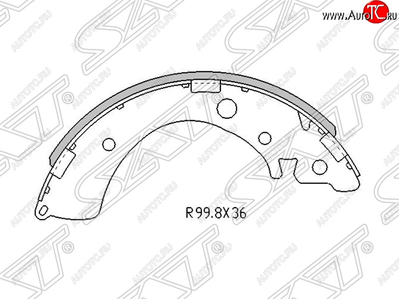 1 149 р. Колодки тормозные задние SAT Honda HR-V GH1,GH2 дорестайлинг 3 дв. (1998-2001)  с доставкой в г. Воронеж