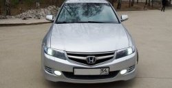 849 р. Реснички Evolution  Honda Accord  7 CL (2002-2008) седан дорестайлинг, седан рестайлинг (Неокрашенные)  с доставкой в г. Воронеж. Увеличить фотографию 5