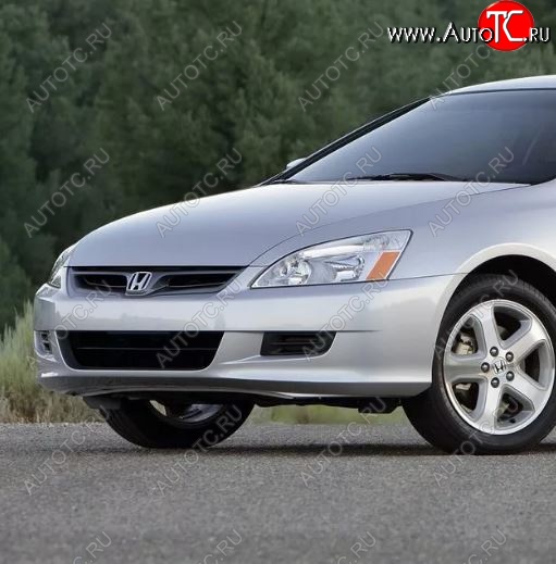 9 349 р. Бампер передний (купе, USA) TYG Honda Accord 7 CL седан дорестайлинг (2002-2005) (Неокрашенный)  с доставкой в г. Воронеж