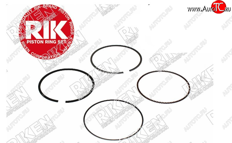 1 779 р. Комплект поршневых колец на 1 поршень RIKEN (F18B / F20B / F22B) Honda Accord 7 CL седан дорестайлинг (2002-2005)  с доставкой в г. Воронеж