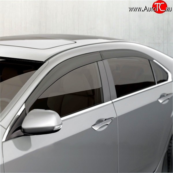 4 199 р. Дефлекторы окон (ветровики) Novline 4 шт Honda Accord 8 CU седан дорестайлинг (2008-2011)  с доставкой в г. Воронеж