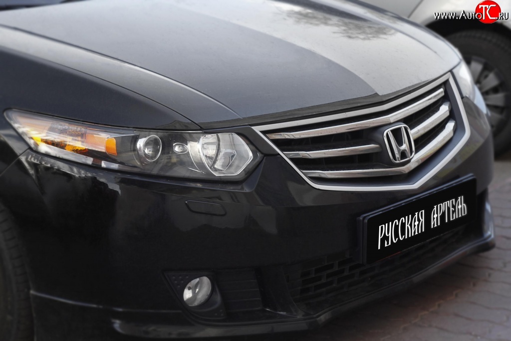 789 р. Реснички на фары RA  Honda Accord  8 CU (2008-2011) седан дорестайлинг (Неокрашенные)  с доставкой в г. Воронеж