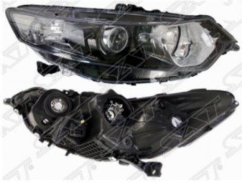 Правая передняя фара SAT (с электрокорректором под ксенон) Honda Accord ( 8 CU,  8 CW) (2011-2013) седан рестайлинг, универсал рестайлинг