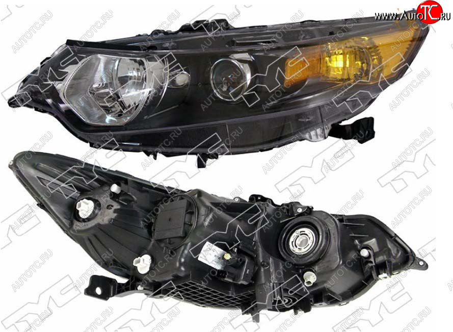 5 849 р. Левая фара передняя TYC (галоген, с электрокорректором) Honda Accord 8 CU седан дорестайлинг (2008-2011)  с доставкой в г. Воронеж