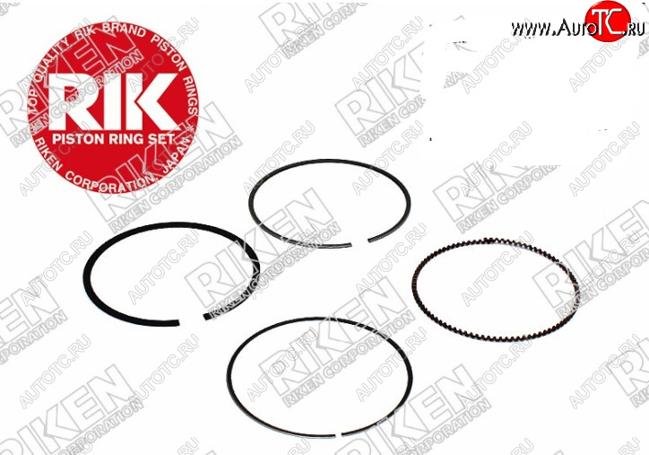 3 199 р. Комплект поршневых колец на 1 поршень RIKEN (K24Z3, не подходят на поршни с марк L5A)  Honda Accord  8 CU (2008-2013) седан дорестайлинг, седан рестайлинг  с доставкой в г. Воронеж