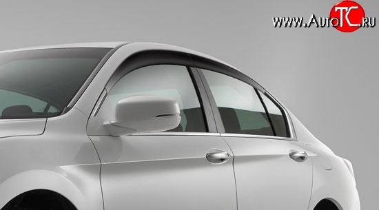 2 114 р. Дефлекторы окон (ветровики) Novline 4 шт. Honda Accord 9 CR седан дорестайлинг (2013-2016)  с доставкой в г. Воронеж