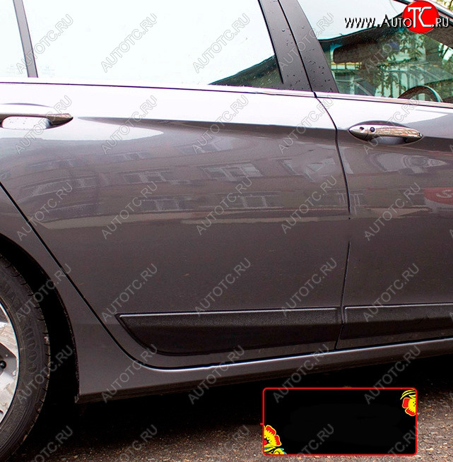 809 р. Молдинг двери RA (Задний правый) Honda Accord 9 CR седан дорестайлинг (2013-2016) (Поверхность шагрень)  с доставкой в г. Воронеж