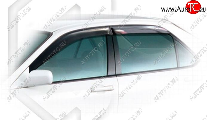 1 999 р. Дефлектора окон (CL1,CL3, CF3-CF5) CA-Plastiс  Honda Accord  6 CF (1997-2002) седан дорестайлинг, седан рестайлинг (Classic полупрозрачный, Без хром.молдинга)  с доставкой в г. Воронеж