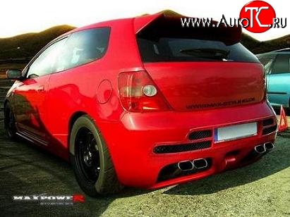 25 899 р. Задний бампер Maxpower Honda Civic ES седан дорестайлинг (2000-2003)  с доставкой в г. Воронеж