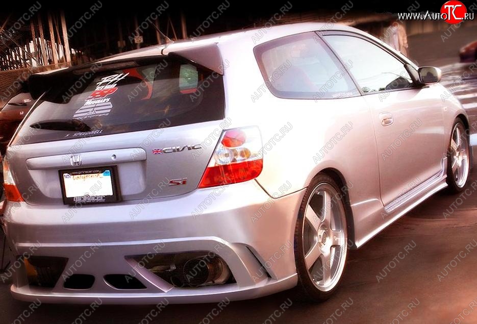 23 969 р. Задний бампер R1 Honda Civic ES седан дорестайлинг (2000-2003)  с доставкой в г. Воронеж