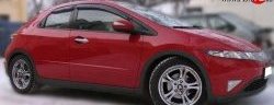 Дефлекторы окон (ветровики) Novline 4 шт. Honda Civic  FK,FN (2005-2011) хэтчбэк 5 дв. дорестайлинг, хэтчбэк 5 дв. рестайлинг